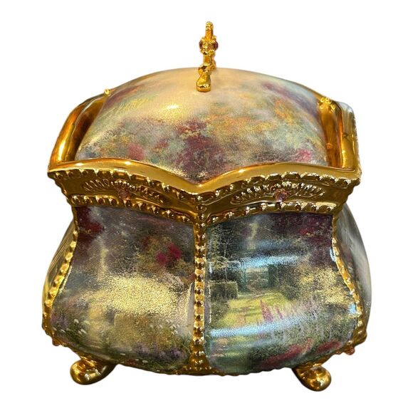 Thomas Kinkade Blessings "Have Faith'  Musical Prayer Box  Numbered‎ - Picture 4 of 12